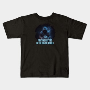 Fighting Battles in the Digital World Kids T-Shirt